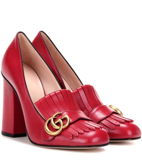 zapato gucci rojo.